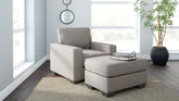 J&M Furniture - Ashley Furniture - Greaves Chair and Ottoman - Chair and Ottoman - 55104U4