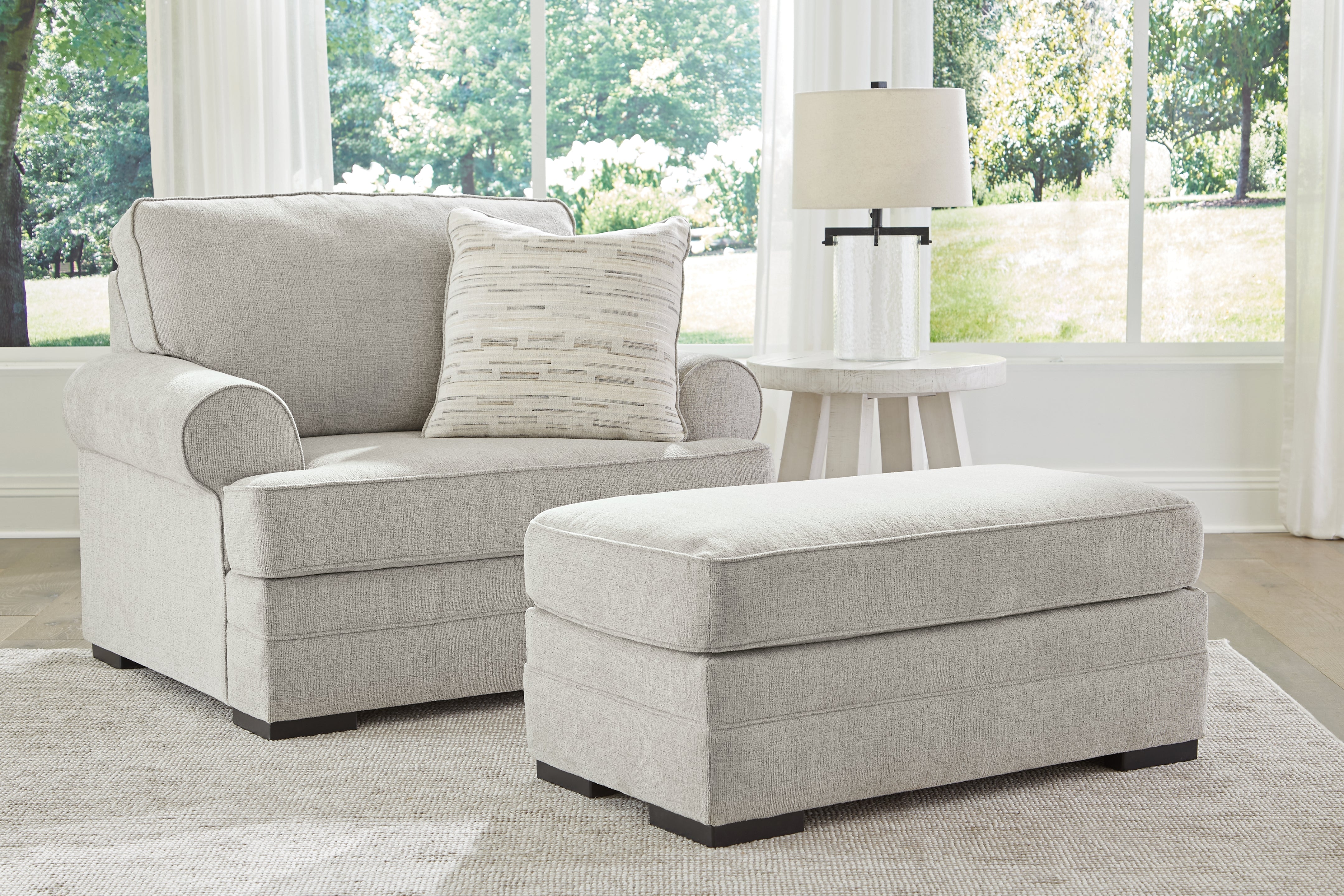 J&M Furniture - Ashley Furniture - Eastonbridge Oversized Chair and Ottoman - Oversized Chair and Ottoman - 56603U2