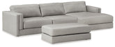 J&M Furniture - Ashley Furniture - Amiata 2-Piece Sectional with Chaise and Ottoman - 2-Piece Sectional with Chaise and Ottoman - 57404U1
