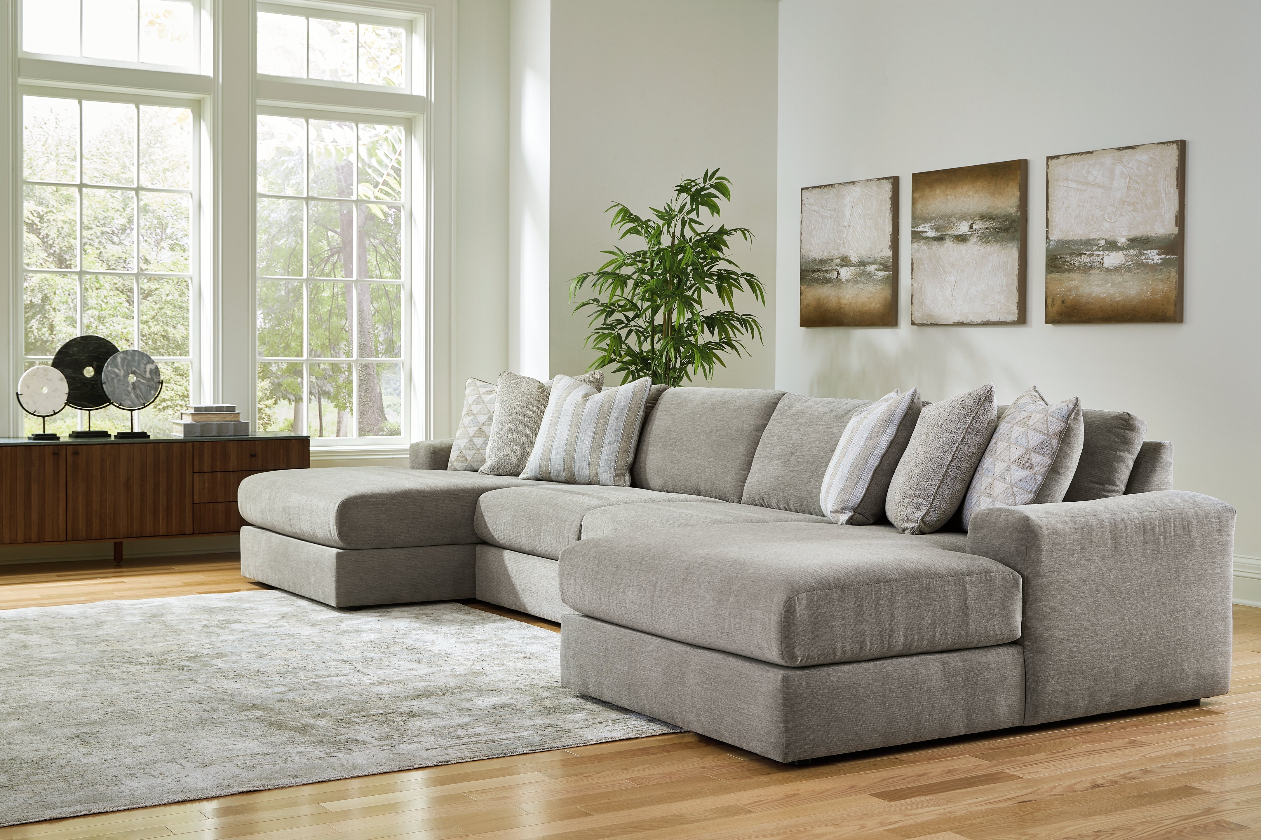 J&M Furniture - Ashley Furniture - Avaliyah 4-Piece Double Chaise Sectional - RAF 4-Piece Double Chaise Sectional - 58103S11