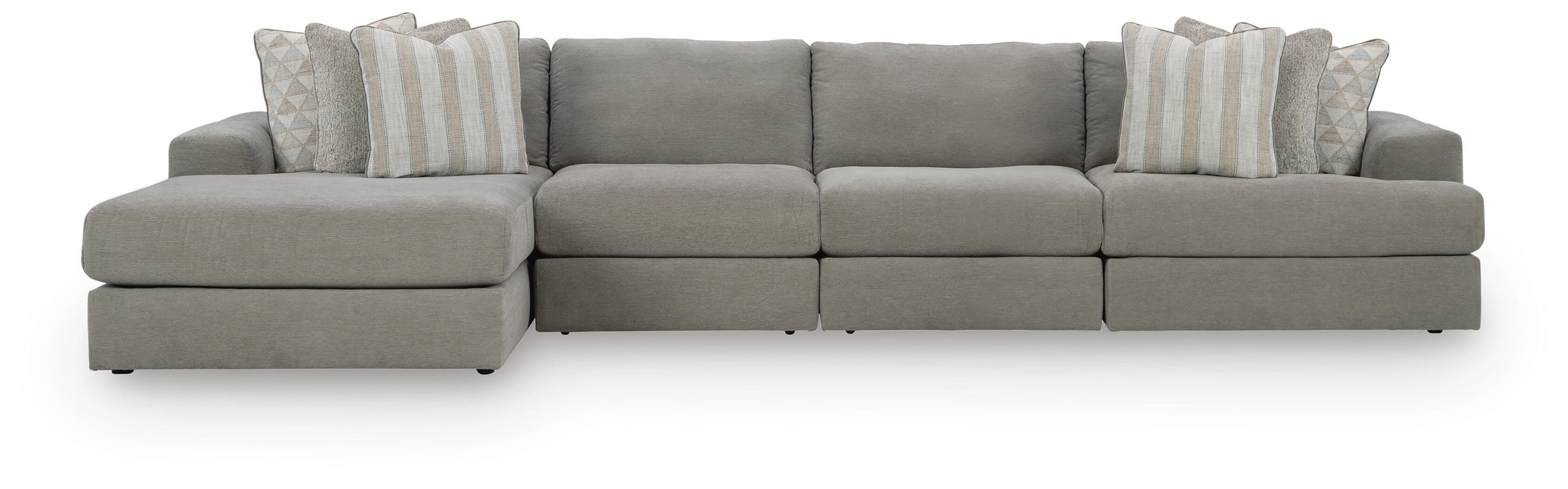 J&M Furniture - Ashley Furniture - Avaliyah 4-Piece Sectional with Chaise - RAF 4-Piece Sectional with Chaise - 58103S15