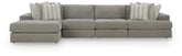 J&M Furniture - Ashley Furniture - Avaliyah 4-Piece Sectional with Chaise - RAF 4-Piece Sectional with Chaise - 58103S15