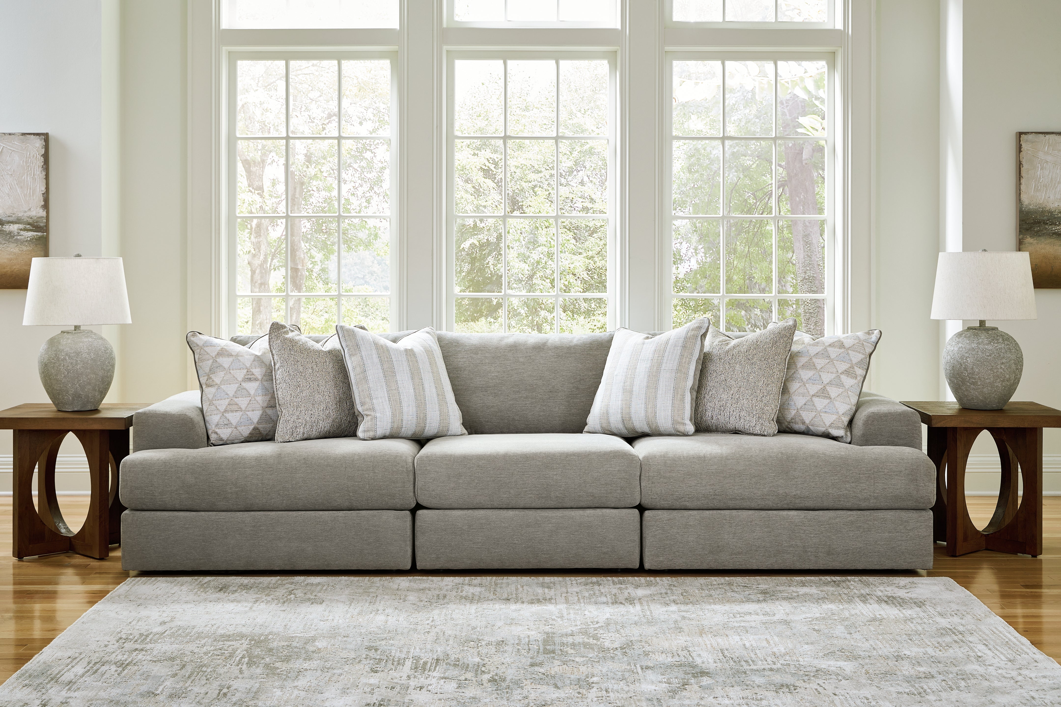 J&M Furniture - Ashley Furniture - Avaliyah 3-Piece Sectional Sofa - RAF 3-Piece Sectional Sofa - 58103S2