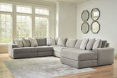 J&M Furniture - Ashley Furniture - Avaliyah 6-Piece Sectional with Chaise - RAF 6-Piece Sectional with Chaise - 58103S12