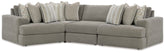 J&M Furniture - Ashley Furniture - Avaliyah 4-Piece Sectional - RAF 4-Piece Sectional - 58103S5