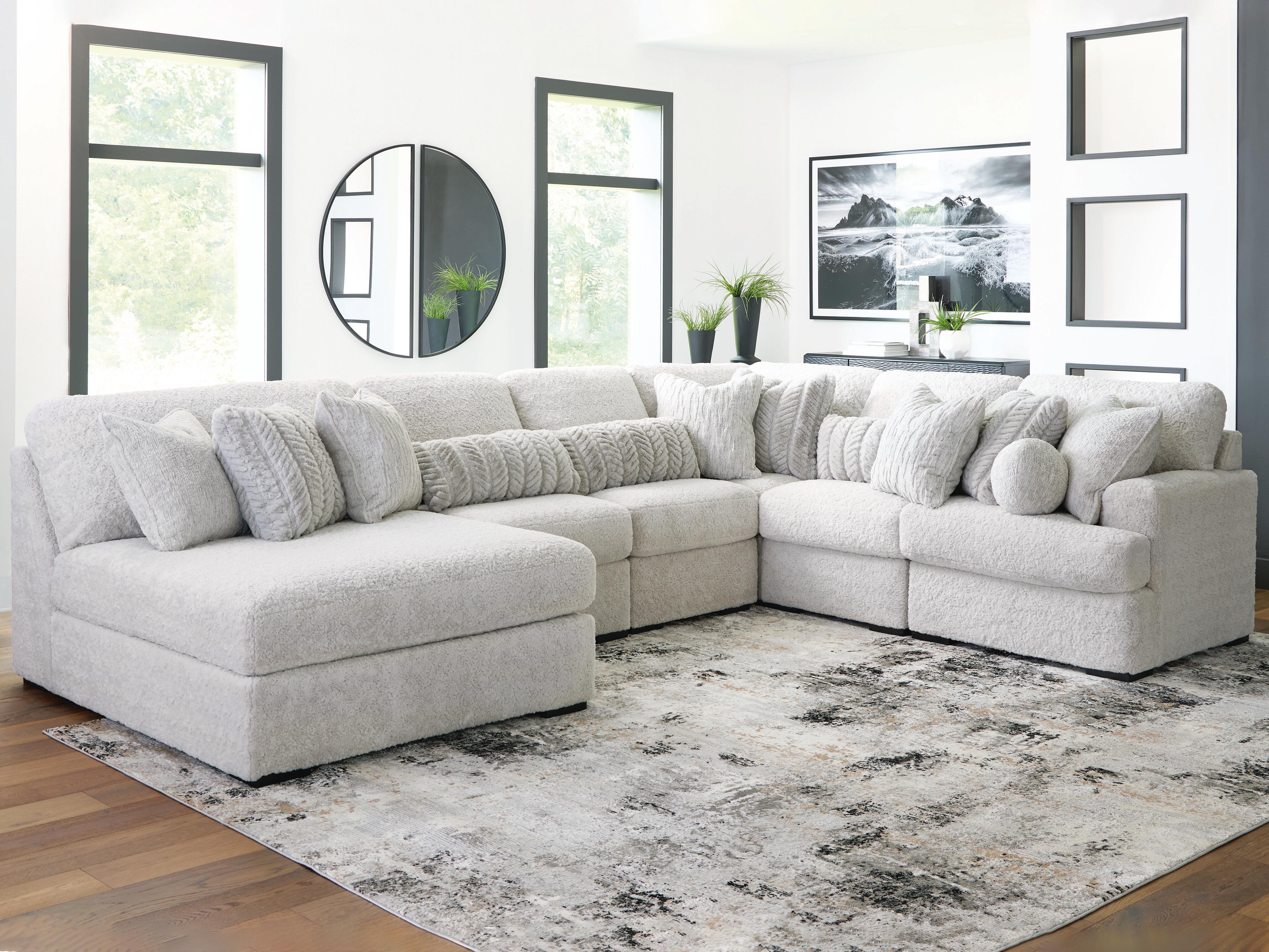 J&M Furniture - Ashley Furniture - Cuddle Plush 6-Piece Sectional with Chaise - 6-Piece Sectional with Chaise - PC59106S8