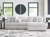J&M Furniture - Ashley Furniture - Cuddle Plush 3-Piece Sectional with Chaise - RAF 3-Piece Sectional with Chaise - PC59106S1