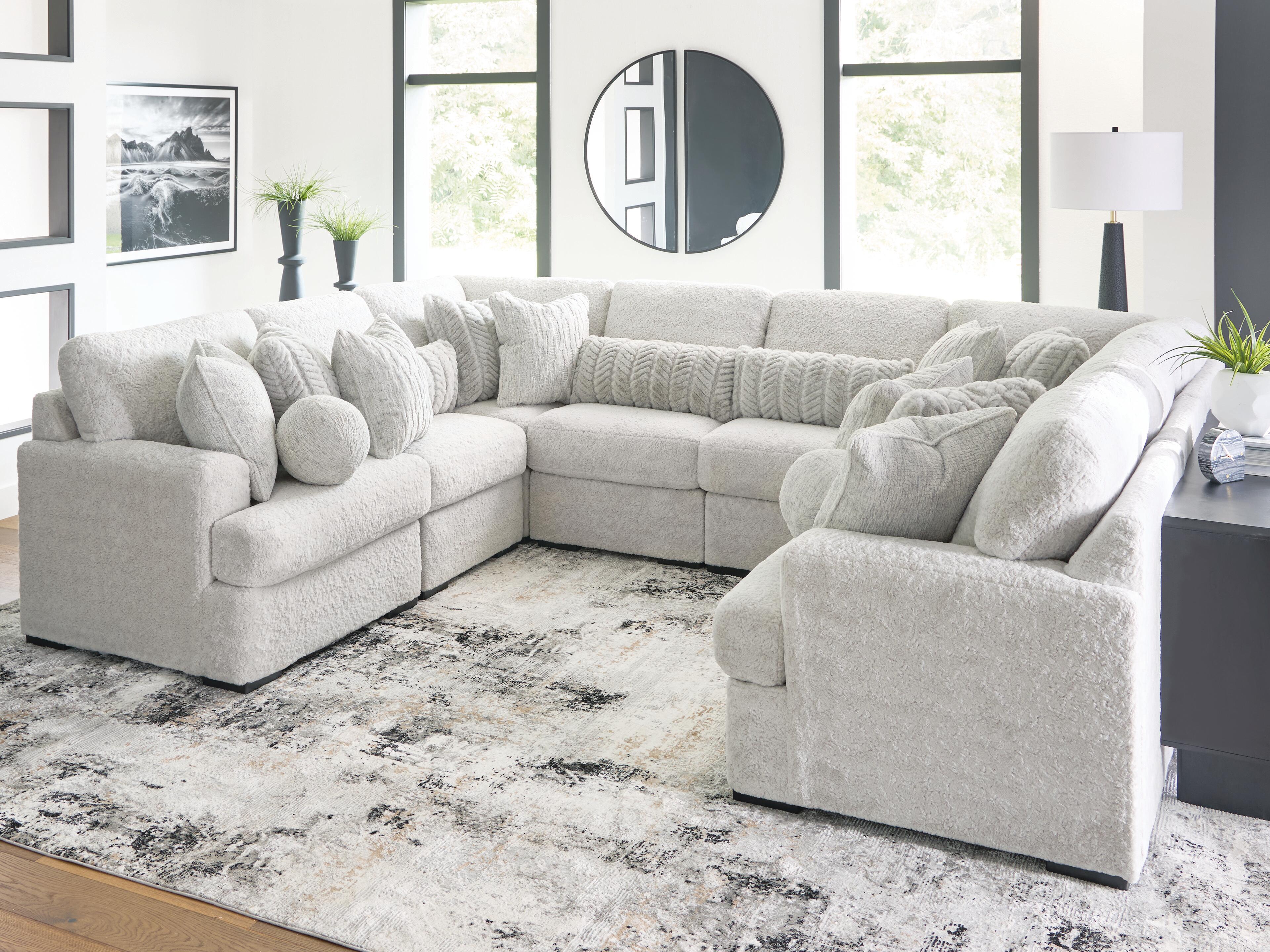 J&M Furniture - Ashley Furniture - Cuddle Plush 8-Piece Sectional - RAF 8-Piece Sectional - PC59106S6