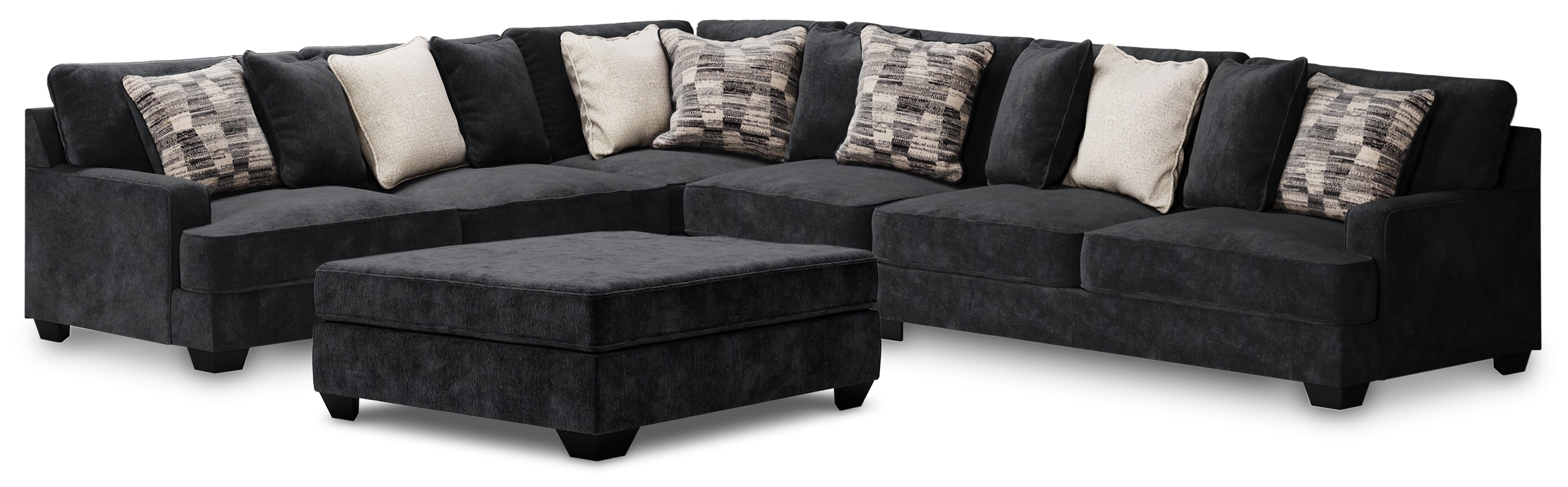 J&M Furniture - Ashley Furniture - Lavernett 4-Piece Sectional with Ottoman - 4-Piece Sectional with Ottoman - 59603U1