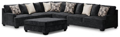J&M Furniture - Ashley Furniture - Lavernett 4-Piece Sectional with Ottoman - 4-Piece Sectional with Ottoman - 59603U1