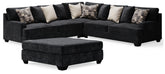 J&M Furniture - Ashley Furniture - Lavernett 3-Piece Sectional and Oversized Ottoman - 3-Piece Sectional and Oversized Ottoman - 59603U3