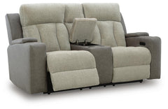 WhipLash Power Reclining Loveseat with Console