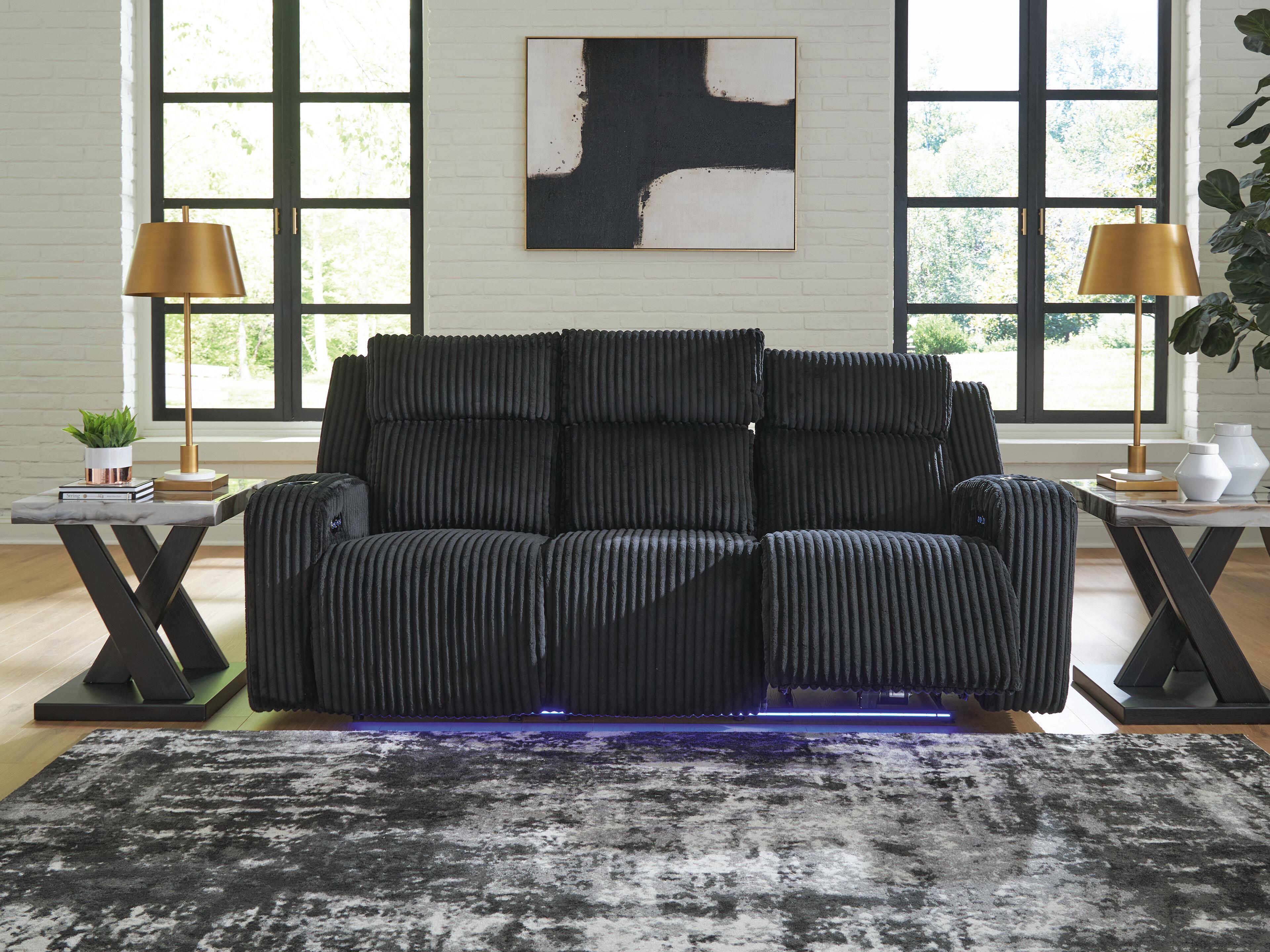 J&M Furniture - Ashley Furniture - Belvarrow Power Reclining Sofa - PWR REC Sofa with ADJ Headrest - PC6420215