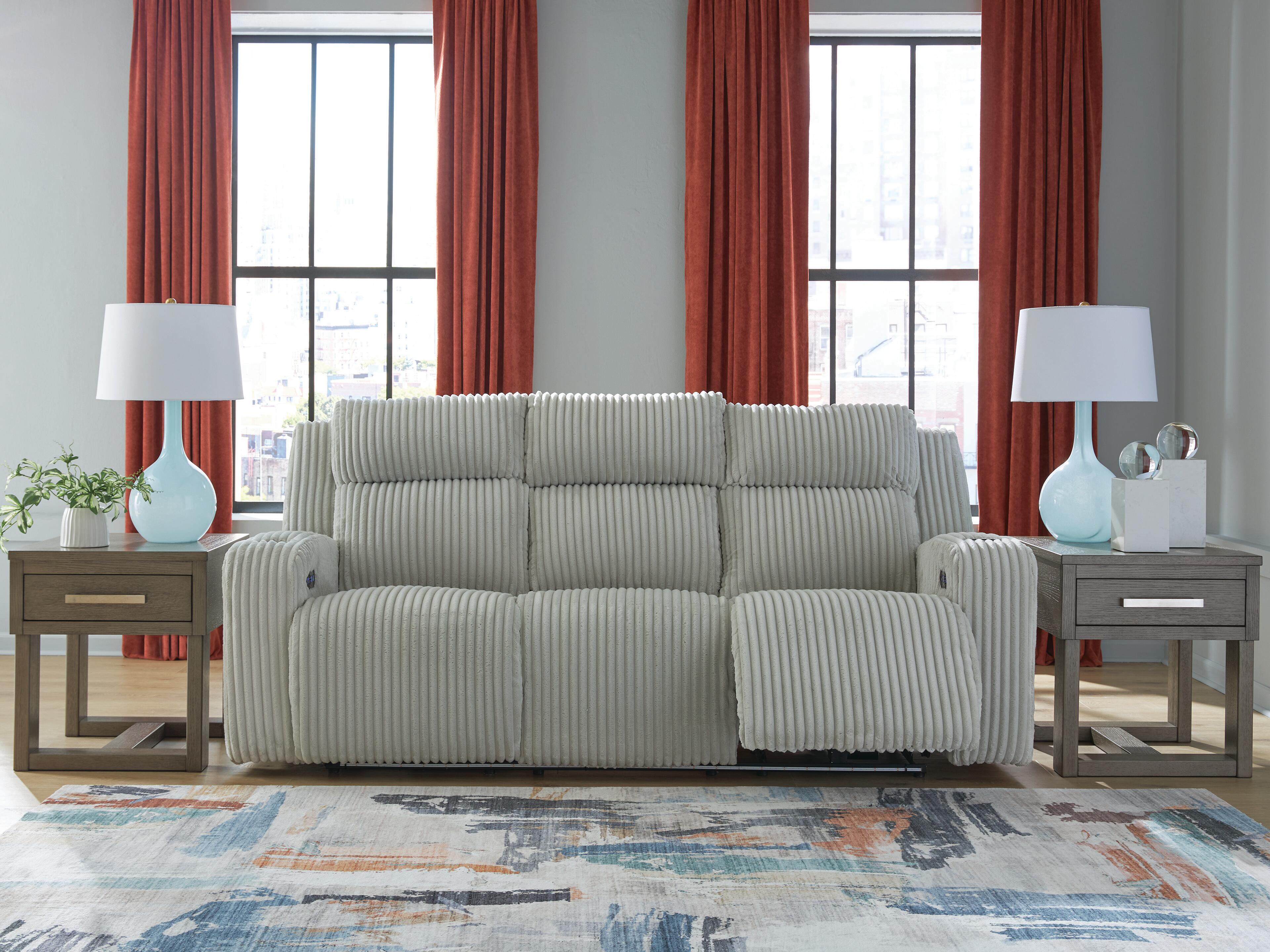 J&M Furniture - Ashley Furniture - Forest Lake Power Reclining Sofa - PWR REC Sofa with ADJ Headrest - PC6420315