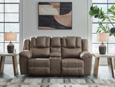 J&M Furniture - Ashley Furniture - Lowilla Reclining Loveseat with Console - DBL Rec Loveseat w/Console - PC6450694