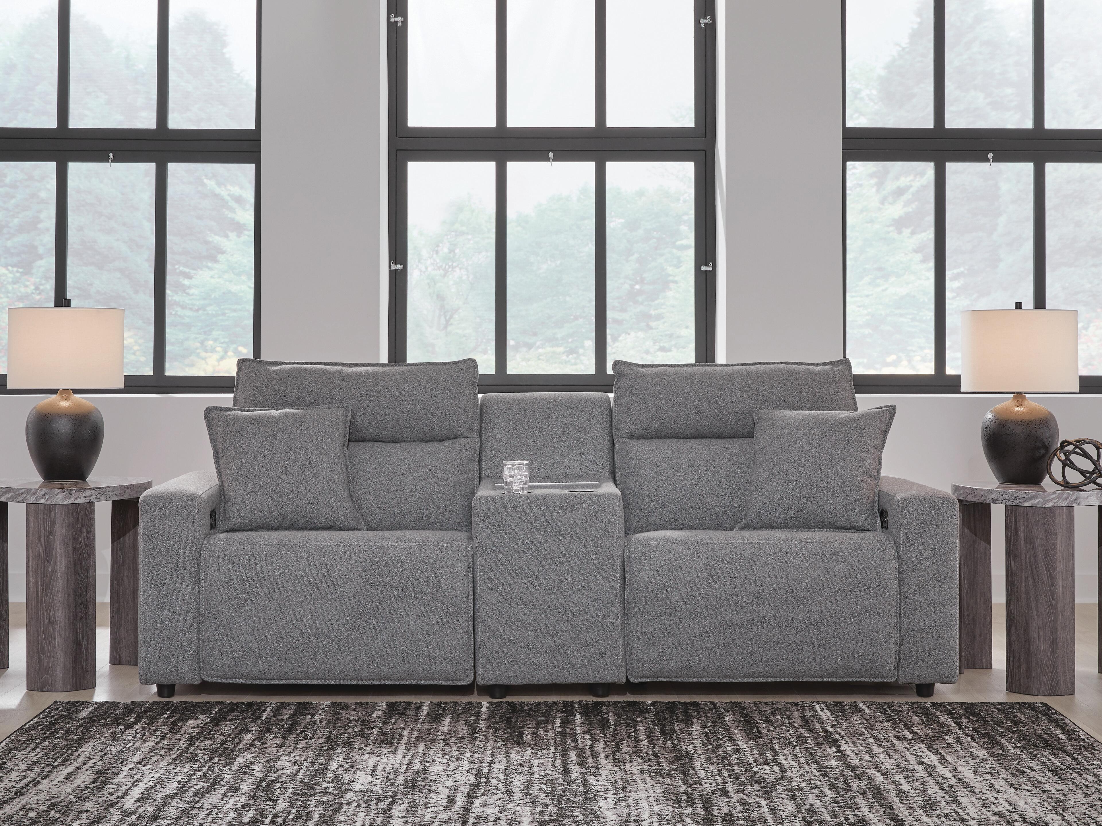 J&M Furniture - Ashley Furniture - Modmax II 3-Piece Power Reclining Sectional with Console - 3-Piece Power Reclining Sectional with Console - 65906S3