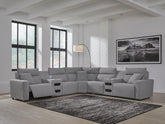 J&M Furniture - Ashley Furniture - Modmax II 7-Piece Power Reclining Sectional with Audio Consoles - 7-Piece Power Reclining Sectional with Audio Consoles - 65906S9