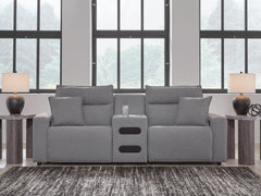 J&M Furniture - Ashley Furniture - Modmax II 3-Piece Power Reclining Sectional with Audio Console - 3-Piece Power Reclining Sectional with Audio Console - 65906S2