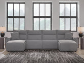 J&M Furniture - Ashley Furniture - Modmax II 4-Piece Power Reclining Sectional with Chaise - 4-Piece Power Reclining Sectional with Chaise - 65906S11