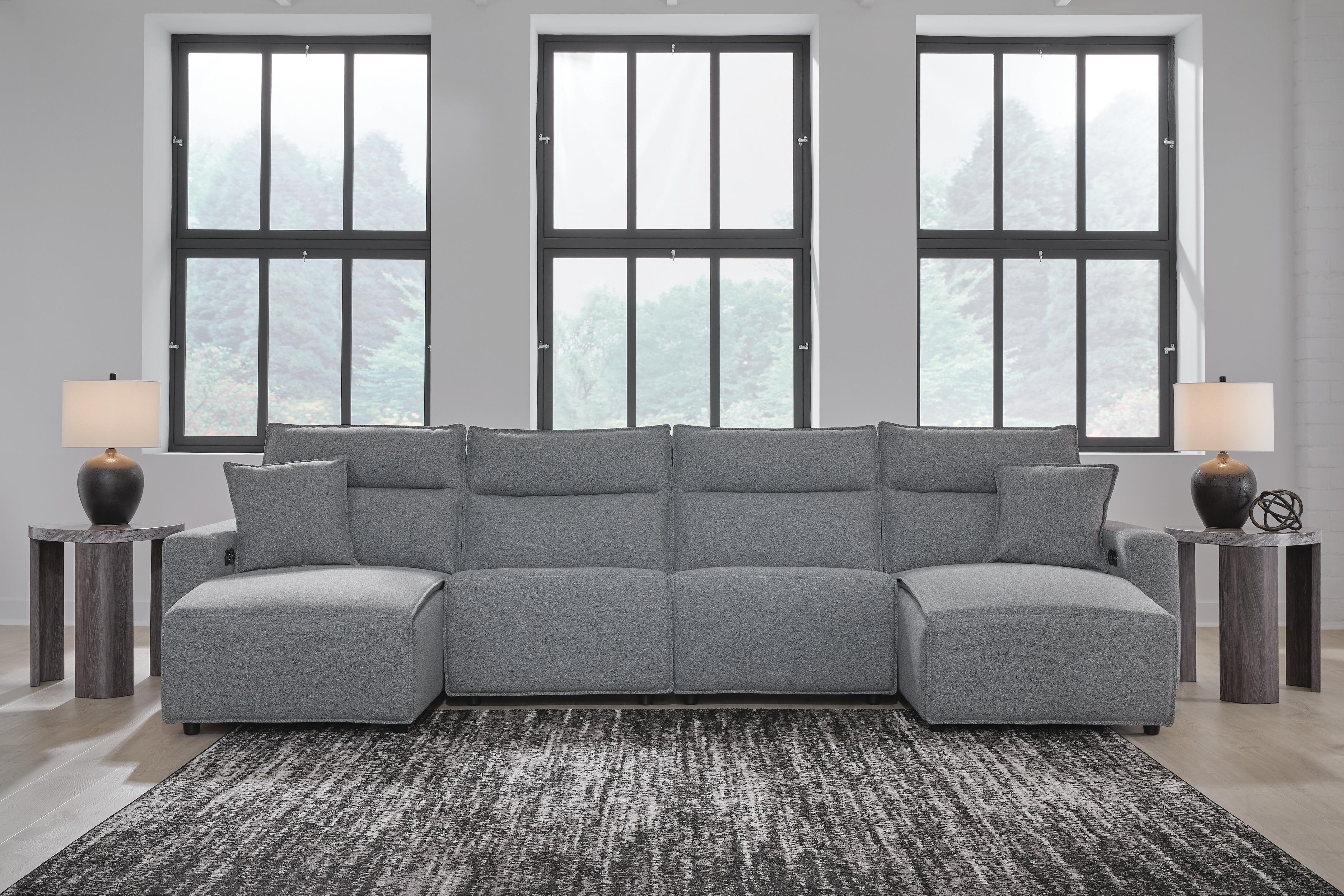 J&M Furniture - Ashley Furniture - Modmax II 4-Piece Reclining Sectional with Double Chaise - 4-Piece Reclining Sectional with Double Chaise - 65906S37