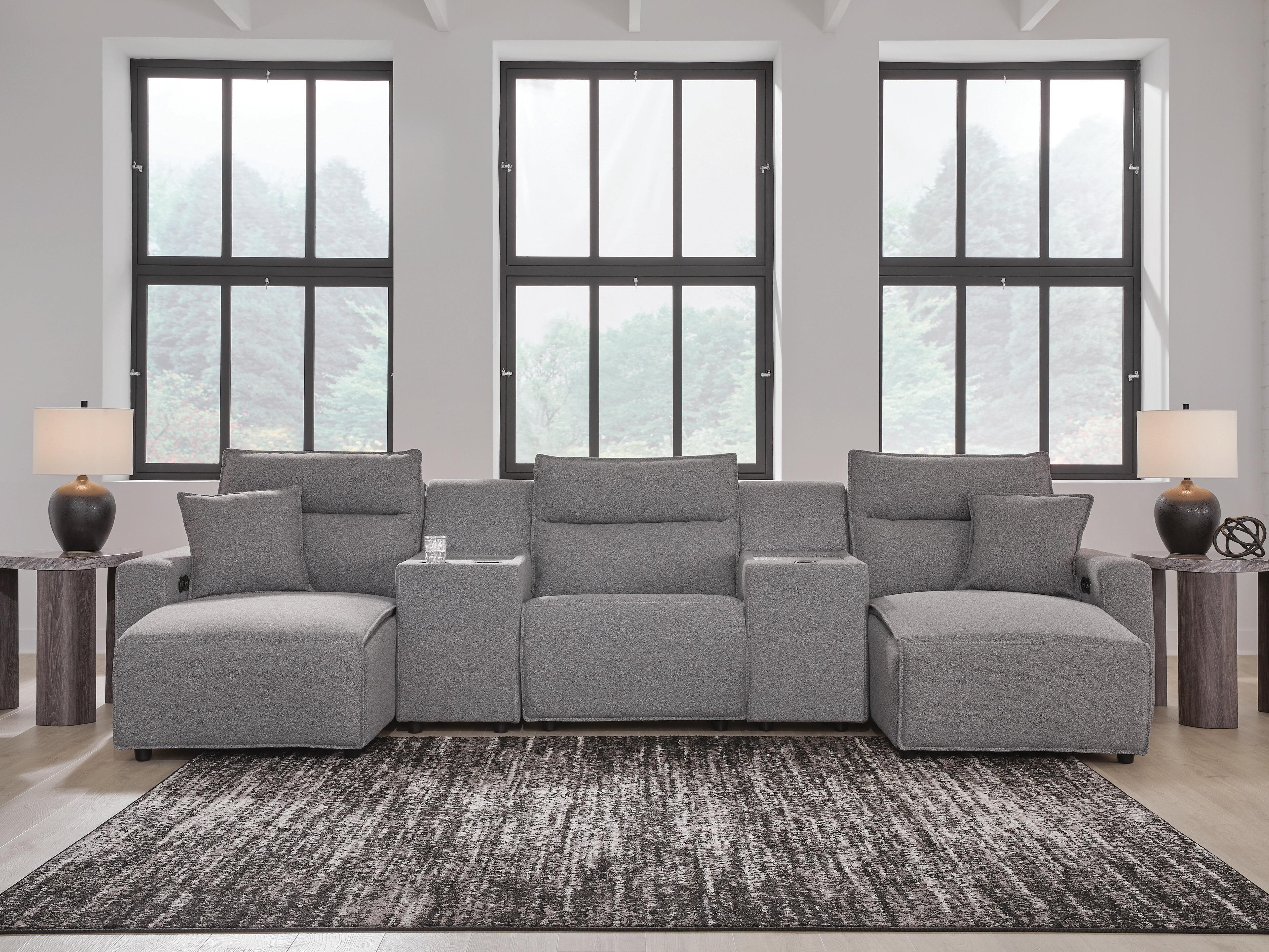 J&M Furniture - Ashley Furniture - Modmax II 5-Piece Power Reclining Sectional with Chaise and Consoles - 5-Piece Power Reclining Sectional with Chaise and Consoles - 65906S16