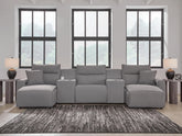 J&M Furniture - Ashley Furniture - Modmax II 5-Piece Power Reclining Sectional with Chaise and Consoles - 5-Piece Power Reclining Sectional with Chaise and Consoles - 65906S16