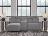 J&M Furniture - Ashley Furniture - Modmax II 3-Piece Power Reclining Sectional with Chaise and Console - 3-Piece Power Reclining Sectional with Chaise and Console - 65906S17