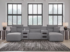 J&M Furniture - Ashley Furniture - Modmax II 5-Piece Power Reclining Sectional with Chaise and Audio Consoles - 5-Piece Power Reclining Sectional with Chaise and Audio Consoles - 65906S15