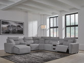 J&M Furniture - Ashley Furniture - Modmax II 7-Piece Power Reclining Sectional with Chaise and Audio Consoles - 7-Piece Power Reclining Sectional with Chaise and Audio Consoles - 65906S20