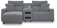 Modmax II 3-Piece Power Reclining Sectional with Chaise and Audio Console