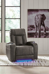 J&M Furniture - Ashley Furniture - Feazada Power Recliner - PWR Recliner/ADJ Headrest - 6620513