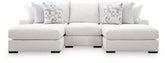 J&M Furniture - Ashley Furniture - Misty-Lakes 3-Piece Double Chaise Sectional - RAF 3-Piece Double Chaise Sectional - PC66906S7