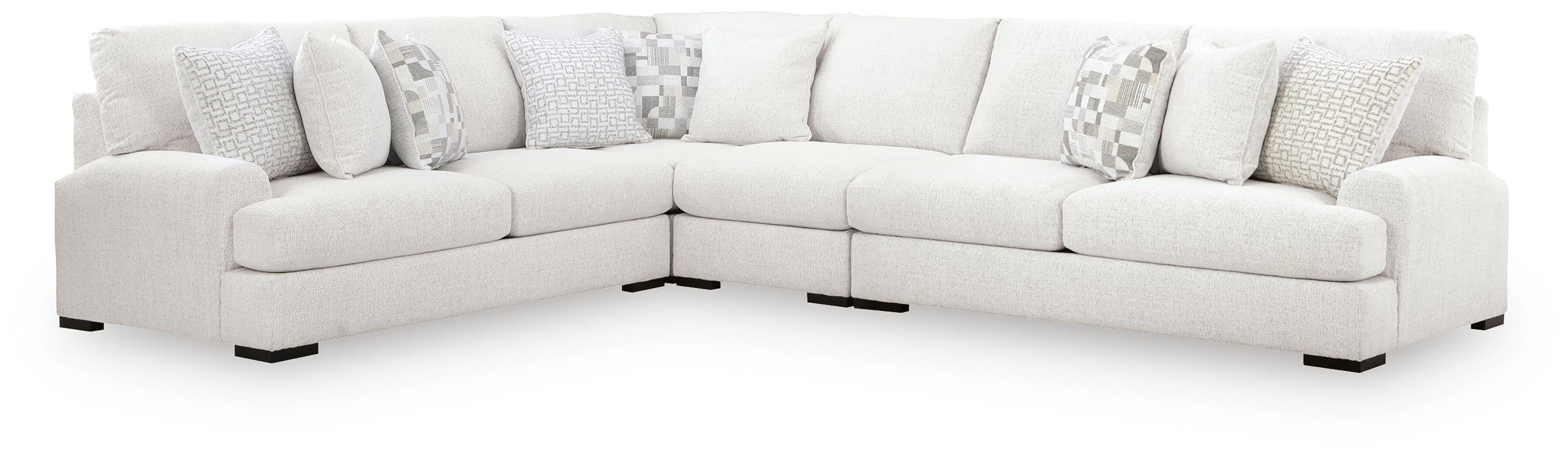 J&M Furniture - Ashley Furniture - Misty-Lakes 4-Piece Sectional - RAF 4-Piece Sectional - PC66906S5