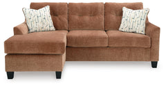 J&M Furniture - Ashley Furniture - Amity Bay Sofa Chaise Sleeper, 2 Chairs and 2 Ottomans - Sofa Chaise Sleeper, 2 Chairs and 2 Ottomans / Clay - 67204U4