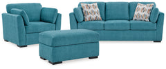 J&M Furniture - Ashley Furniture - Keerwick Queen Sofa Sleeper, Loveseat and Ottoman - Queen Sofa Sleeper, Loveseat and Ottoman - 67507U4