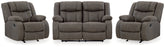J&M Furniture - Ashley Furniture - First Base Reclining Loveseat and 2 Recliners - Reclining Loveseat and 2 Recliners - 68804U3