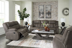 J&M Furniture - Ashley Furniture - First Base Reclining Sofa, Loveseat and Recliner - Reclining Sofa, Loveseat and Recliner - 68804U2