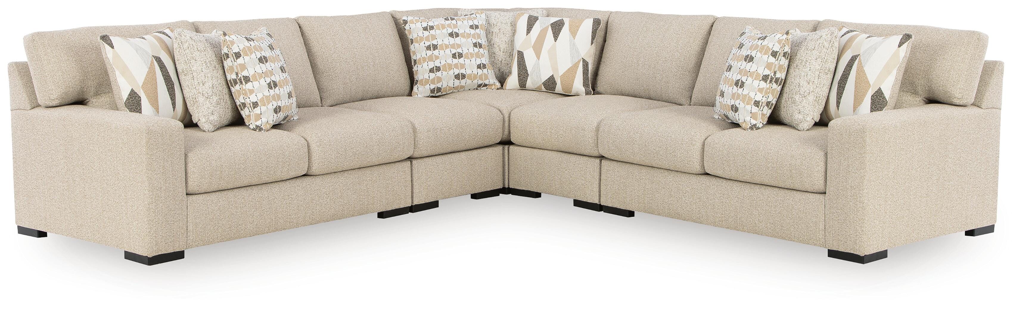 J&M Furniture - Ashley Furniture - Laurelgrove 5-Piece Sectional - RAF 5-Piece Sectional - 75105S10