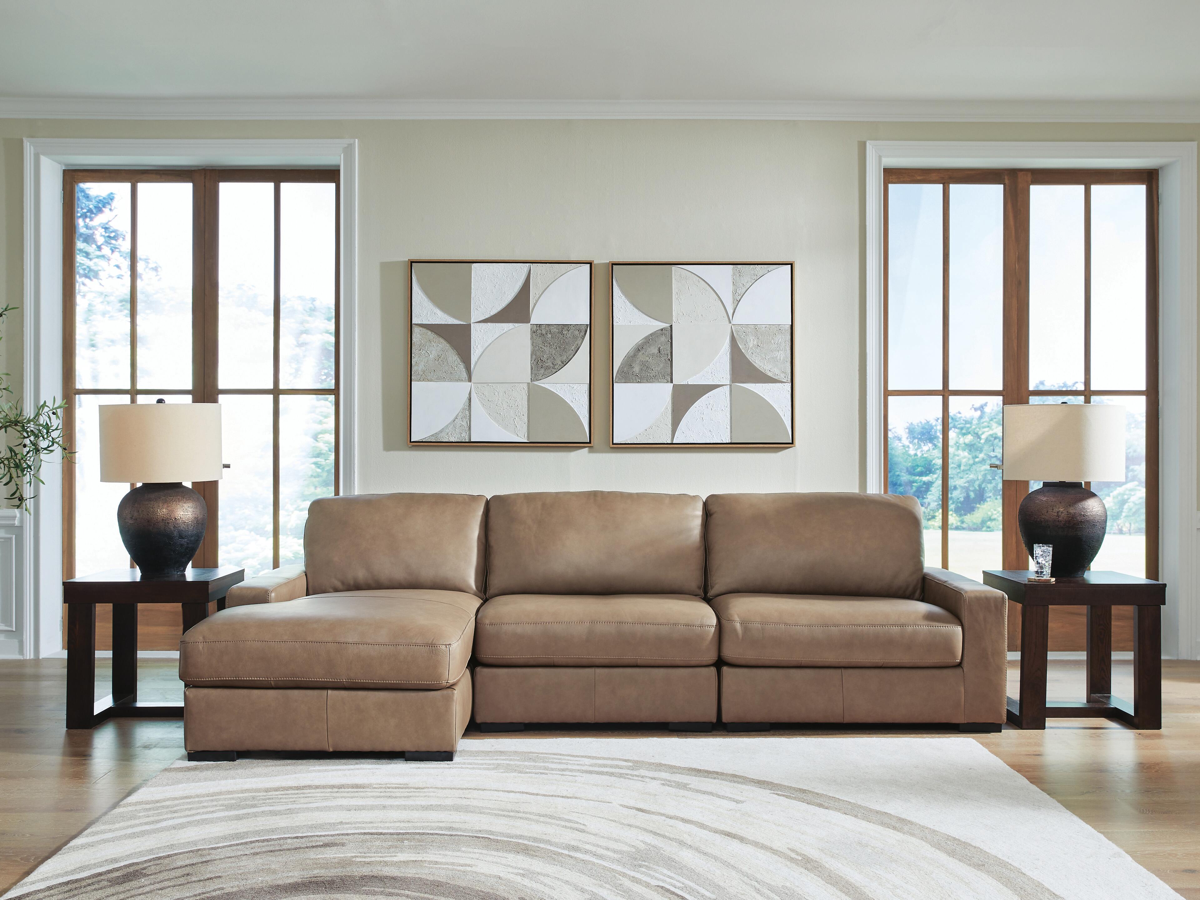 J&M Furniture - Ashley Furniture - Veronella 3-Piece Sectional with Chaise - RAF 3-Piece Sectional with Chaise - 76106S5