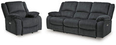 Draycoll Power Reclining Sofa and Power Recliner