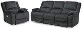 J&M Furniture - Ashley Furniture - Draycoll Reclining Sofa and Power Recliner - Reclining Sofa and Power Recliner - 76504U9