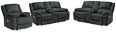 J&M Furniture - Ashley Furniture - Draycoll 2 Power Reclining Loveseats and Recliner - 2 Power Reclining Loveseats and Recliner - 76504U6