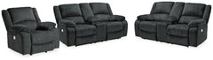 J&M Furniture - Ashley Furniture - Draycoll 2 Power Reclining Loveseats and Recliner - 2 Power Reclining Loveseats and Recliner - 76504U6