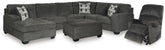 J&M Furniture - Ashley Furniture - Ballinasloe 3-Piece Sectional, Recliner and Ottoman - 3-Piece Sectional, Recliner and Ottoman - 80703U2
