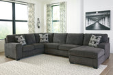 J&M Furniture - Ashley Furniture - Ballinasloe 3-Piece Sectional with Chaise - LAF 3-Piece Sectional with Chaise - 80703S2