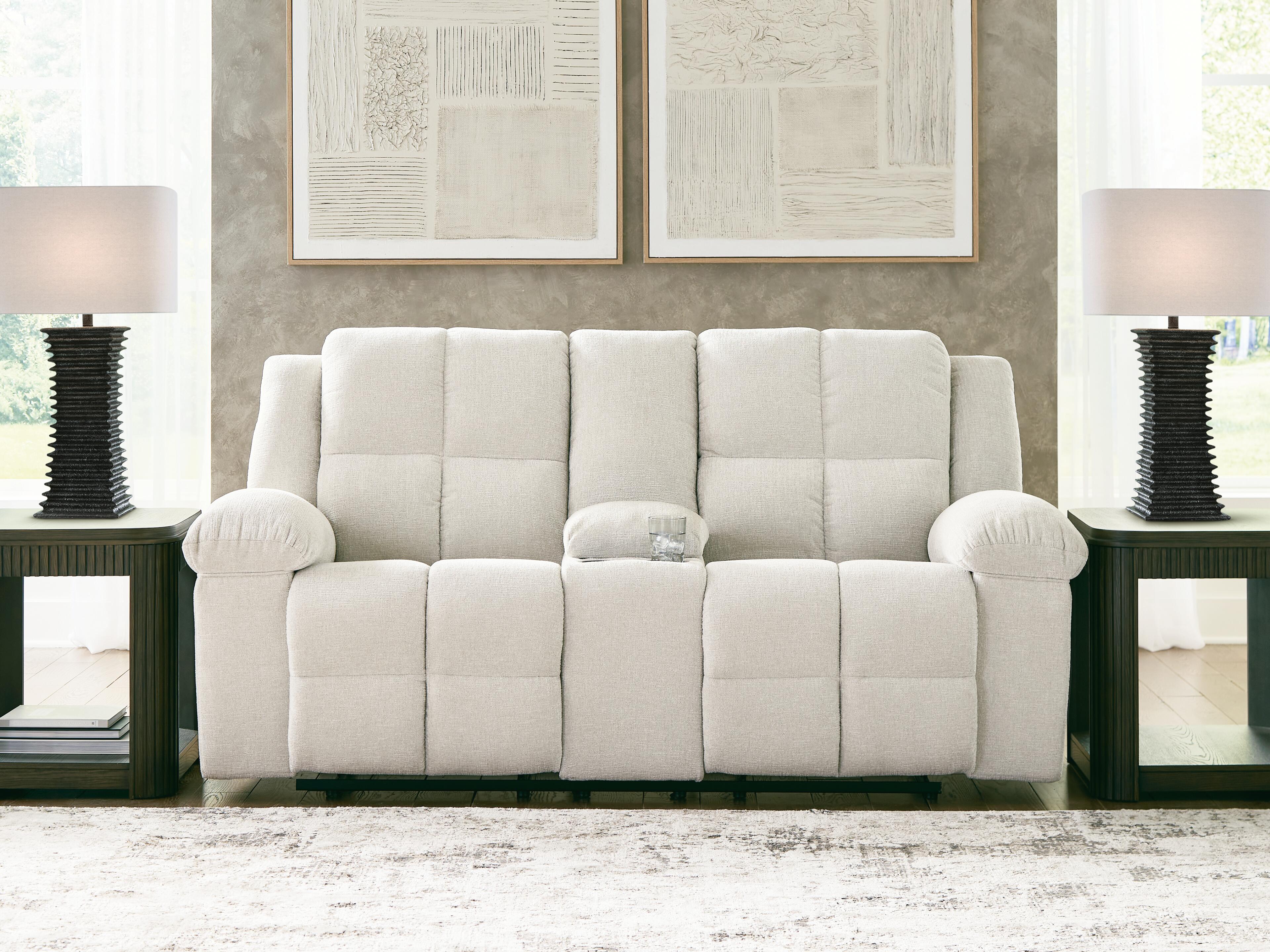 J&M Furniture - Ashley Furniture - Orlen Reclining Loveseat with Console - DBL Rec Loveseat w/Console - 8160294