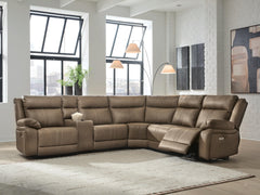 J&M Furniture - Ashley Furniture - Max-Momentum 6-Piece Power Reclining Sectional with Audio Console - 6-Piece Power Reclining Sectional with Audio Console - PC82305S9