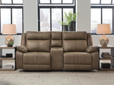 J&M Furniture - Ashley Furniture - Max-Momentum 3-Piece Power Reclining Sectional Loveseat with Audio Console - 3-Piece Power Reclining Sectional Loveseat with Audio Console - PC82305S2