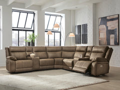 J&M Furniture - Ashley Furniture - Max-Momentum 7-Piece Power Reclining Sectional with Audio Consoles - 7-Piece Power Reclining Sectional with Audio Consoles - PC82305S7