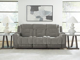 J&M Furniture - Ashley Furniture - Mixed Motion Power Reclining Sofa - PWR REC Sofa with ADJ Headrest - PC8350515